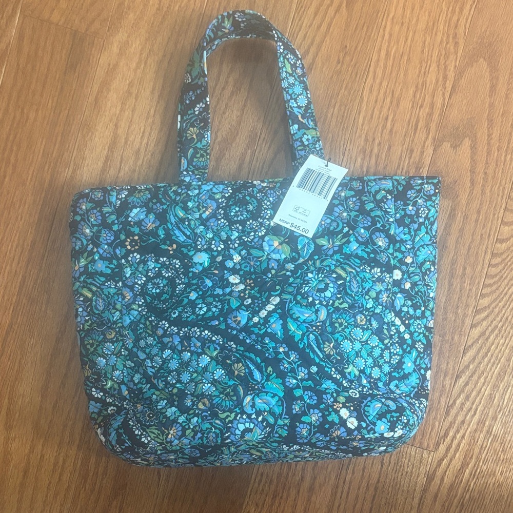 Vera Bradley Blue Floral Lunch Tote